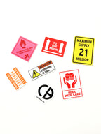STICKER PACK - #003 Industrial Label Theme
